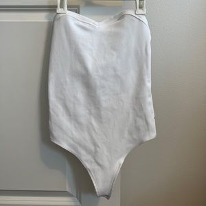 Abercrombie & Fitch Ribbed Strapless Bodysuit